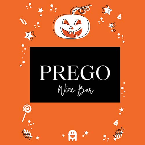 Halloween image with Jack o Lantern pumpkin at the top