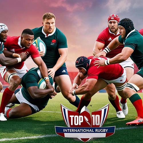International rugby in action
